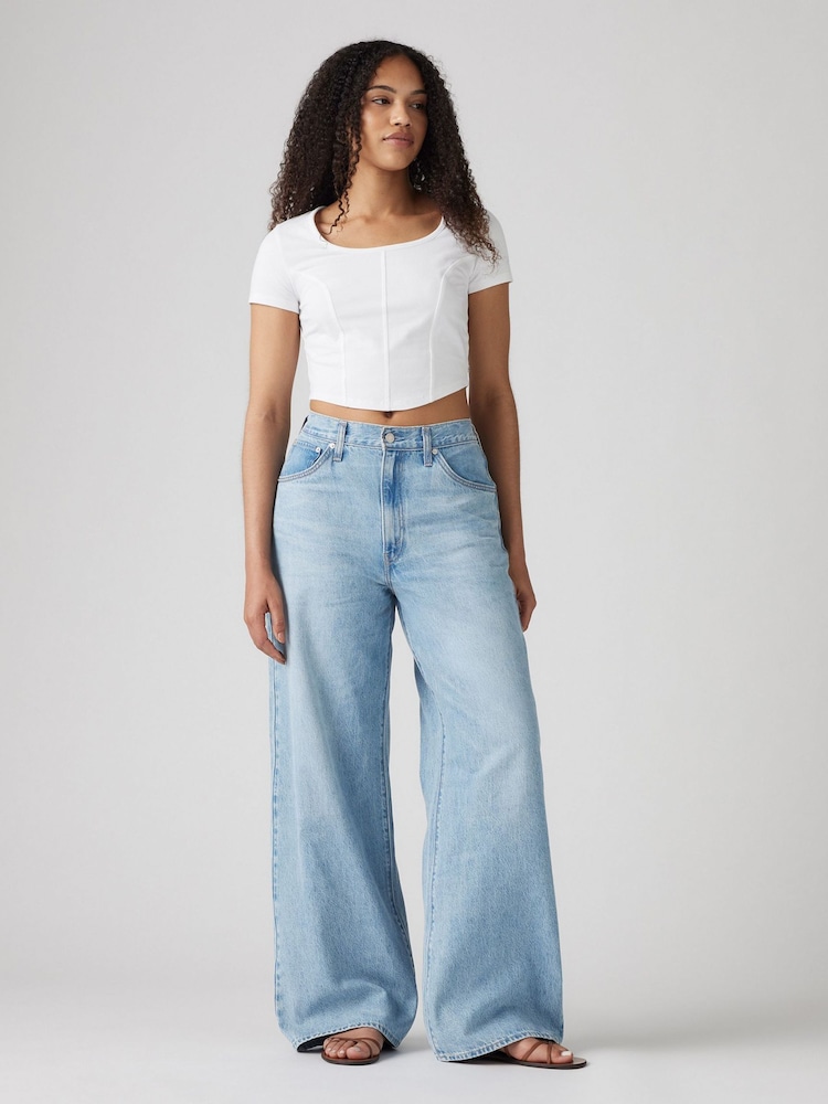 Levi's® Invested Indigo Wide Fit Cinched Baggy 100% Cotton Jeans - Image 1 of 11