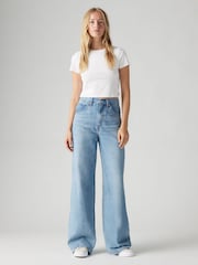 Levi's® Invested Indigo Wide Fit Cinched Baggy 100% Cotton Jeans - Image 3 of 11