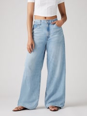 Levi's® Invested Indigo Wide Fit Cinched Baggy 100% Cotton Jeans - Image 6 of 11