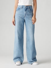 Levi's® Invested Indigo Wide Fit Cinched Baggy 100% Cotton Jeans - Image 7 of 11