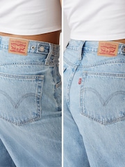 Levi's® Invested Indigo Wide Fit Cinched Baggy 100% Cotton Jeans - Image 9 of 11