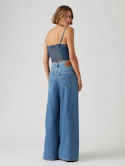Levi's® Blue XL Superwide Wide Leg 100% Cotton Jeans - Image 3 of 6