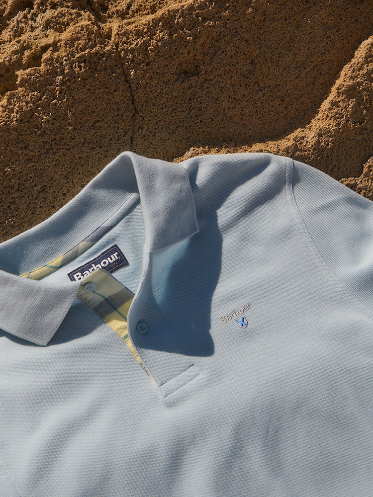 Barbour® Niagara Mist 100% Cotton Classic Polo Shirt - Image 7 of 7