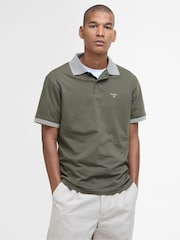 Barbour® Green Cornsay 100% Cotton Polo Shirt - Image 1 of 5