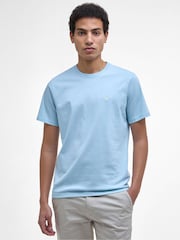 Barbour® Blue Mens 100% Cotton Sports T-Shirt - Image 1 of 6