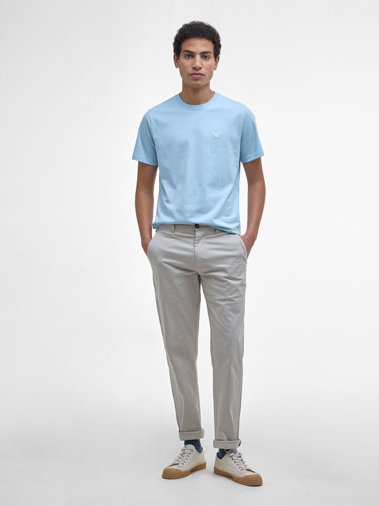 Barbour® Blue Mens 100% Cotton Sports T-Shirt - Image 2 of 6