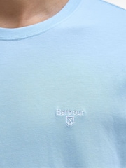 Barbour® Blue Mens 100% Cotton Sports T-Shirt - Image 5 of 6