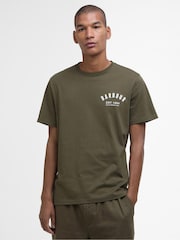 Barbour® Green 100% Cotton Preppy T-Shirt - Image 1 of 7