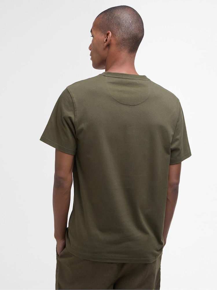 Barbour® Green 100% Cotton Preppy T-Shirt - Image 2 of 7