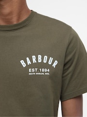 Barbour® Green 100% Cotton Preppy T-Shirt - Image 3 of 7
