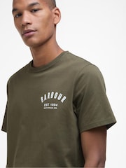 Barbour® Green 100% Cotton Preppy T-Shirt - Image 5 of 7