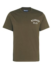 Barbour® Green 100% Cotton Preppy T-Shirt - Image 6 of 7