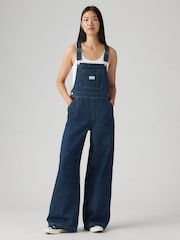 Levi's® XL Denim Wide Leg Overall 100% Cotton Jumpsuit - Imagen 1 de 7