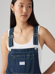 Levi's® XL Denim Wide Leg Overall 100% Cotton Jumpsuit - Imagen 3 de 7