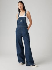 Levi's® XL Denim Wide Leg Overall 100% Cotton Jumpsuit - Imagen 4 de 7