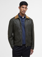 Barbour® Green 100% Cotton Newbury Wax Jacket - Image 1 of 5