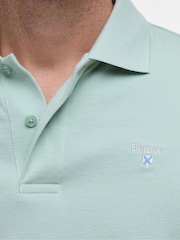 أخضر - قميص بولو بتصميم كلاسيكي من القطن 100% من ‪Barbour®‬ - صورة 4 من 5
