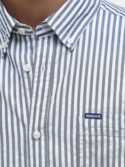 Barbour® Blue Cresswell Seersucker Tailored Fit Shirt - Image 6 of 7