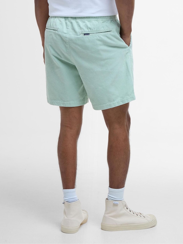 Barbour® Green 100% Cotton Washed Cord Relaxed Shorts - Image 2 of 5