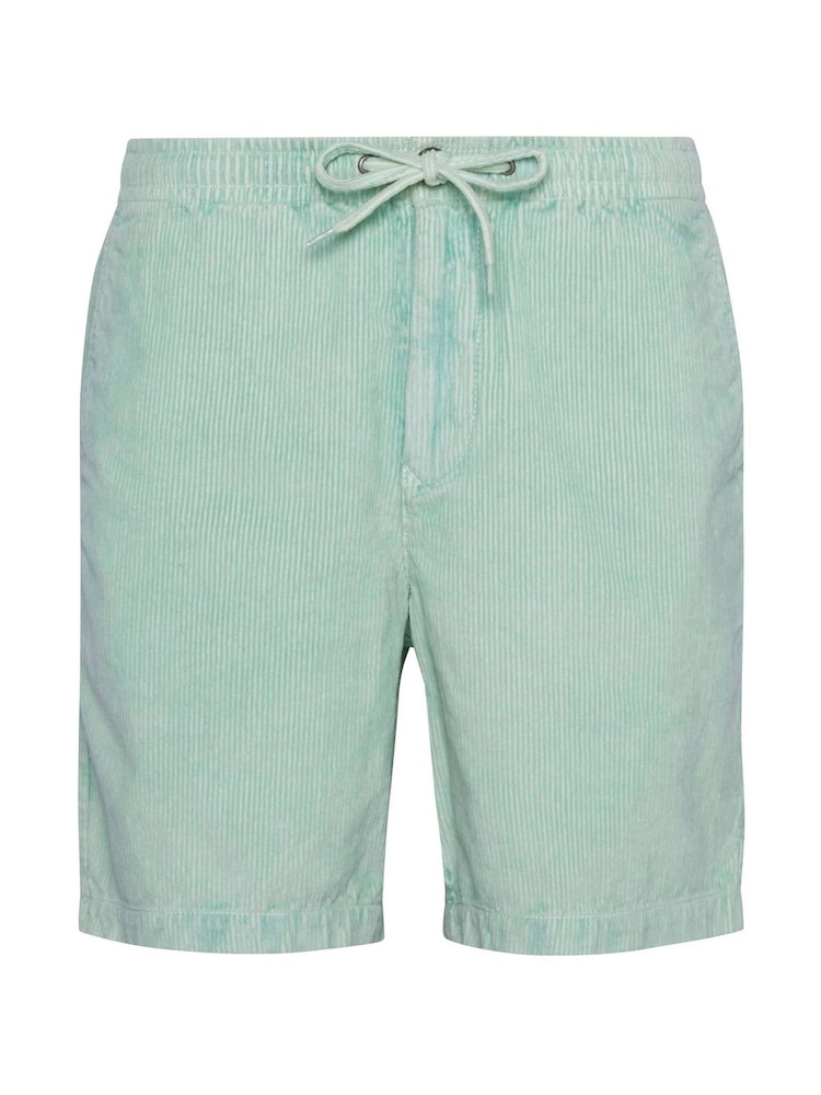 Barbour® Green 100% Cotton Washed Cord Relaxed Shorts - Image 5 of 5