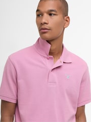 Barbour® Pink 100% Cotton Classic Polo Shirt - Image 3 of 5