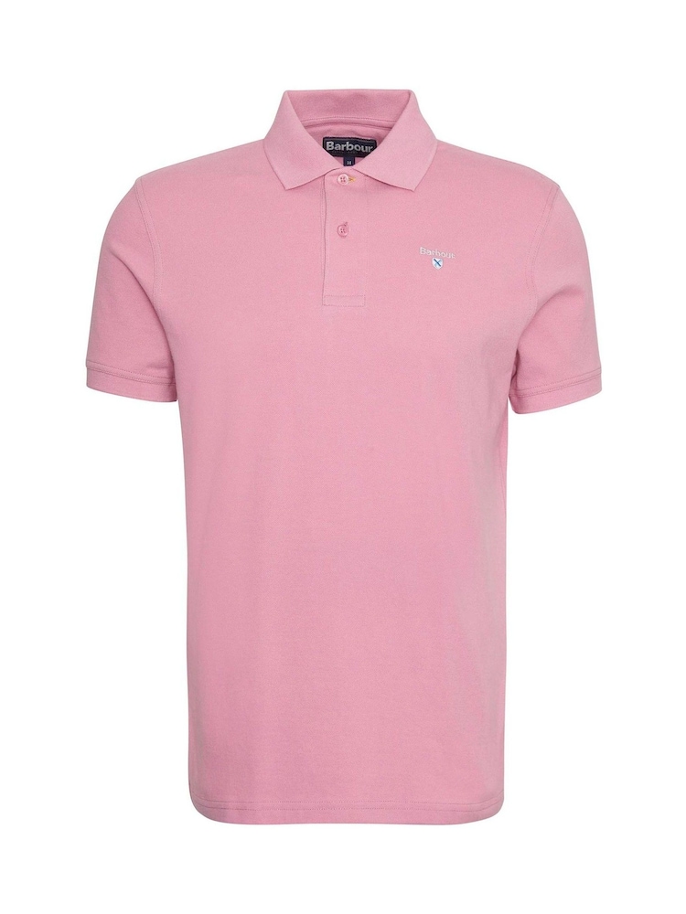 Barbour® Pink 100% Cotton Classic Polo Shirt - Image 5 of 5