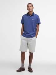 Barbour® Blue Cornsay 100% Cotton Polo Shirt - Image 2 of 6