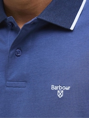 Barbour® Blue Cornsay 100% Cotton Polo Shirt - Image 5 of 6