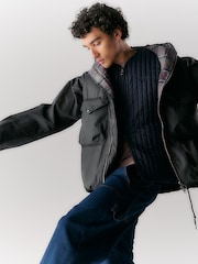 Barbour® Grey 100% Cotton Utility Sapper Wax Jacket - Image 1 of 3