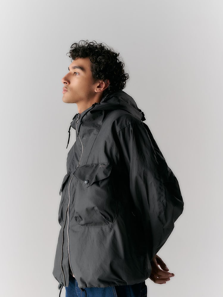 Barbour® Grey 100% Cotton Utility Sapper Wax Jacket - Image 2 of 3