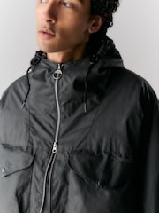 Barbour® Grey 100% Cotton Utility Sapper Wax Jacket - Image 3 of 3