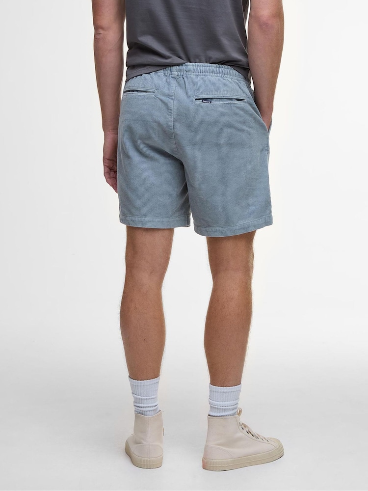 Barbour® Lead Blue 100% Cotton Washed Cord Relaxed Shorts - Image 2 of 5