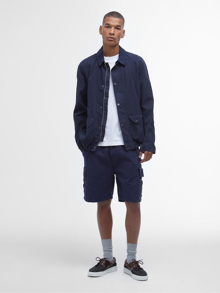 Barbour® Blue 100% Cotton Utility Casual Chore Jacket - Image 1 of 9
