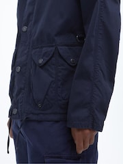 Barbour® Blue 100% Cotton Utility Casual Chore Jacket - Image 6 of 9
