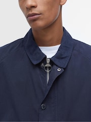 Barbour® Blue 100% Cotton Utility Casual Chore Jacket - Image 7 of 9