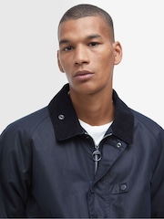 Barbour® Blue 100% Cotton Utility Spey Wax Jacket - Image 5 of 7