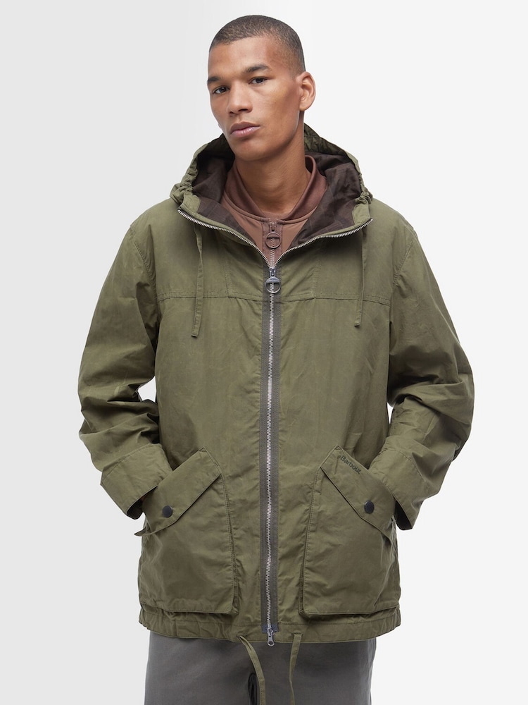 Barbour® Green 100% Cotton Re-Engineered Endurance Casual Jacket - Image 1 of 8