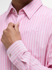 Barbour® Pink 100% Cotton Fenfield Oxford Stripe Relaxed Fit Shirt - Image 5 of 6