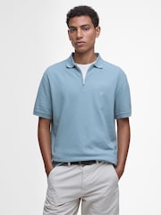 Barbour® Green 100% Cotton Hingham Polo Shirt - Image 1 of 5
