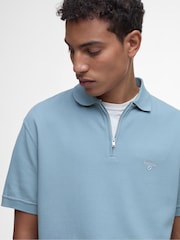 Barbour® Green 100% Cotton Hingham Polo Shirt - Image 3 of 5