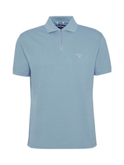 Barbour® Green 100% Cotton Hingham Polo Shirt - Image 5 of 5