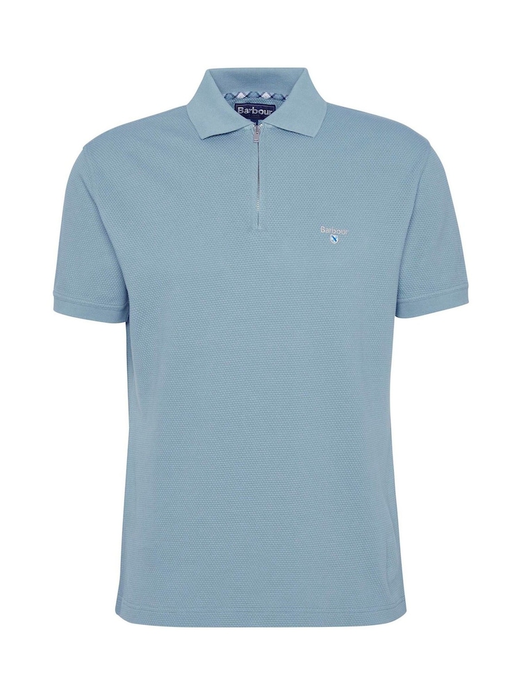 Barbour® Green 100% Cotton Hingham Polo Shirt - Image 5 of 5