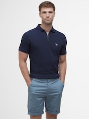 Barbour® Blue 100% Cotton Hingham Polo Shirt - Image 1 of 5