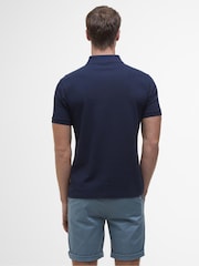 Barbour® Blue 100% Cotton Hingham Polo Shirt - Image 2 of 5