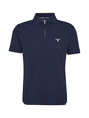 Barbour® Blue 100% Cotton Hingham Polo Shirt - Image 5 of 5