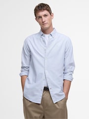 Barbour® Blue Oxtown Classic Oxford Long Sleeve 100% Cotton Shirt - Image 1 of 5