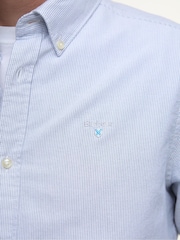 Barbour® Blue Oxtown Classic Oxford Long Sleeve 100% Cotton Shirt - Image 3 of 5