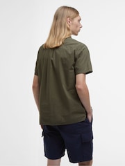 Barbour® Green 100% Cotton Holywell Poplin Relaxed Fit Shirt - Image 2 of 5