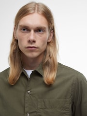 Barbour® Green 100% Cotton Holywell Poplin Relaxed Fit Shirt - Image 3 of 5