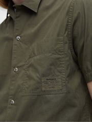 Barbour® Green 100% Cotton Holywell Poplin Relaxed Fit Shirt - Image 4 of 5